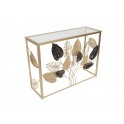 Console Feuilles de Songe en Métal, Collection Nat. L 110 cm