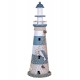 Thème Bord de mer : Phare décoratif en Bois, H 50 cm