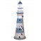 Thème Bord de mer : Phare décoratif en Bois, H 50 cm