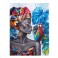 Tableau Design abstrait : Résonances multicolores, H 80 cm