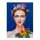 Tableau moderne Femme : Femme Florale, H 100 cm
