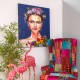 Tableau moderne Femme : Femme Florale, H 100 cm