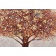 Tableau Arbre de vie, Modèle Rouge et Or, L 100 cm