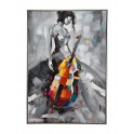 Tableau Musique Design : Contrebasse au féminin, H 100 cm