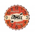 Horloge Capsule, Modèle Coffee orange, H 33 cm