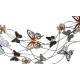 Décoration murale : Papillons et Fleurs, L 111 cm