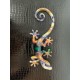 Déco Murale : Set 2 lézards Multicolores, Coll Zanzibar 2, H 26 cm