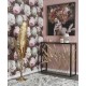 Console Métal, Feuillage Doré sous le Vent, L 90 cm
