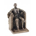 Statuette Résine Antic Line : Abraham Lincoln Memorial, H 22,5 cm