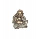 3 Statuettes Feng Shui Bouddha de la sagesse, Doré et Argent, H 11 cm