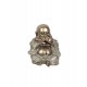 3 Statuettes Feng Shui Bouddha de la sagesse, Doré et Argent, H 11 cm