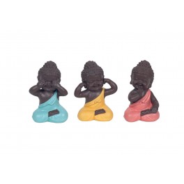 Sculpture Résine : Le Bouddha en méditation, H 68 cm