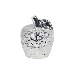 Fruit déco : Pomme en métal, Fintion Aluminium, H 18 cm