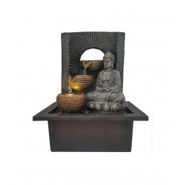 Fontaine intérieure : Bouddha 4 Vasques, Coll. Zentrends, 40 H cm