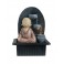 Fontaine intérieure : Bouddha Mauve et 3 vasques, Zentrends. H 26 cm