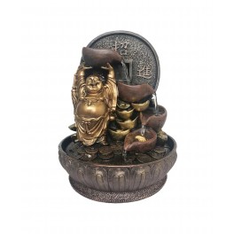 Fontaine intérieure : Bouddha 4 Vasques, Coll. Zentrends, 40 H cm