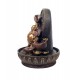 Fontaine intérieure : Bouddha 4 Vasques, Coll. Zentrends, 40 H cm