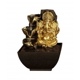 Fontaine intérieure : Bouddha 4 Vasques, Coll. Zentrends, 40 H cm