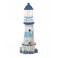 Thème Bord de mer : Phare décoratif en Bois et LED, H 31 cm