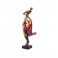 Sculpture en Métal : Pin-Up, Finitions Multicolores, H 66 cm