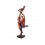 Sculpture en Métal : Pin-Up, Finitions Multicolores, H 66 cm