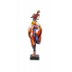 Sculpture en Métal : Pin-Up, Finitions Multicolores, H 66 cm