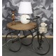Statuette fer Musique : Le chat Trompettiste, H 31 cm