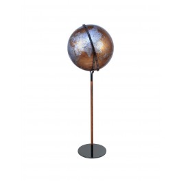 Globe terrestre déco, Petit Modèle La Pérouse, Version Noire, H 39 cm