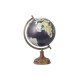 Globe terrestre déco, Petit Modèle La Pérouse, Version Noire, H 39 cm