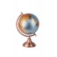 Globe terrestre sur pied, Modèle Bleu Métalisé, H 33 cm