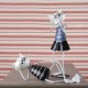 Statuette fer : Le chat allongé, Collection Fun Cats, L 34 cm