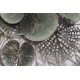 Décoration murale design : Feuillage tropical, Vert & Gris, L, 90 cm