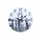 Horloge murale Surf : Noir et Blanc, Mod 1. D 34 cm