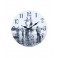 Horloge murale Surf : Noir et Blanc, Mod 1. D 34 cm