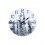 Horloge murale Surf : Noir et Blanc, Mod 1. D 34 cm