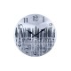 Horloge murale Surf : Noir et Blanc, Mod 2. D 34 cm