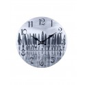 Horloge murale Surf : Noir et Blanc, Mod 2. D 34 cm