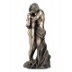 Statuette Couple Nu, Antic Line : Les Amants Enlacés, H 29 cm