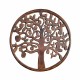 Déco murale fer : Arbre de vie, Anthracite & marron, Mod 5, H 60 cm