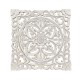 Déco murale en Bois Blanc : Motifs Mandala, Diam 60 cm