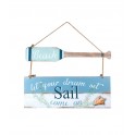 Déco Murale Panneau : Thème Rêve & Plage. L 60 cm