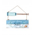 Déco Murale Panneau : Thème Rêve & Plage. L 60 cm