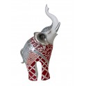 Figurine éléphant Résine Design, Mod Mystic Red, H 28 cm