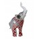 Figurine éléphant Résine Design, Mod Mystic Red, H 28 cm