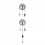 Suspension Arbre de vie avec cloches à tintement, H 60 cm