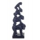 Statuette Gorille Aviateur, Finition Antic Line, H 34 cm