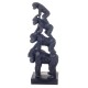 Statuette Gorille Aviateur, Finition Antic Line, H 34 cm