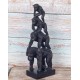 Statuette Gorille Aviateur, Finition Antic Line, H 34 cm