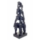 Statuette Gorille Aviateur, Finition Antic Line, H 34 cm