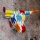 Déco murale : Tête de Bœuf en Dolomite. Collection Grafik, L 39 cm